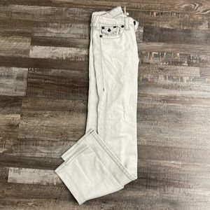 Size 26 women’s gray true religion straight jeans
